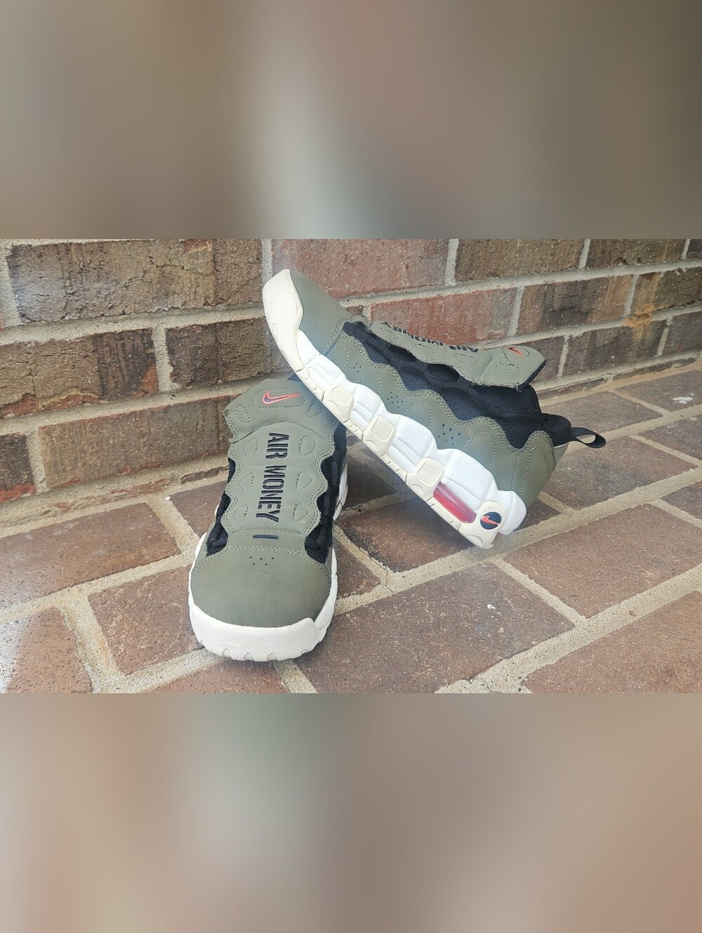 Nike Olive Green Air Money Sneakers Size 7Y/8.5 Womens